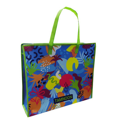 20 kg doppelkäufliche Klapptasche für Lebensmittelwaren, Reißverschluss, umweltfreundlich / wiederverwendbar