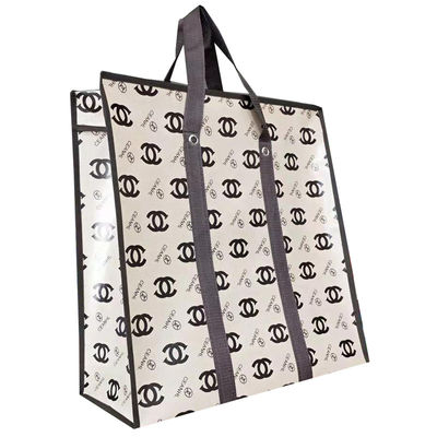 Wiederverwendbare, umweltfreundliche, leere Leinwand, Baumwoll-Tote, Lebensmittel-Einkaufstüten mit individuell gedrucktem Logo