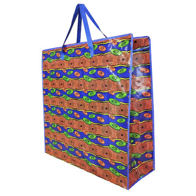 Laminate Bopp kundenspezifische PP-Gewebe-Einkaufstaschen/farbige PP-Gewebe-Eisen-Zip-Taschen