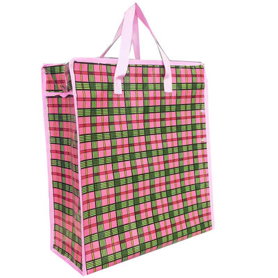 Laminate Bopp kundenspezifische PP-Gewebe-Einkaufstaschen/farbige PP-Gewebe-Eisen-Zip-Taschen