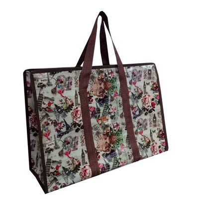 Jeder umweltbewusste Käufer Gewebte Polypropylen-Taschen mit Griff