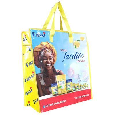Wasserdichte tägliche Packung Pp-Einkaufstüte mit verstellbarem Schultergurt PVC-Verschluss