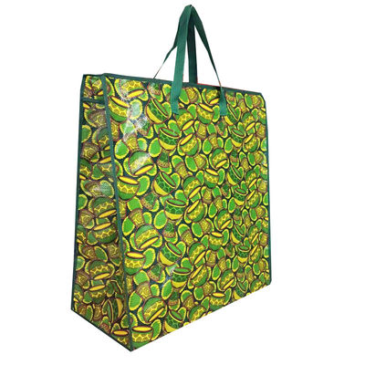 Stärker Tragetasche mit Nylon-Handgriff, wasserdicht, laminatiert, gewebter Polypropylen