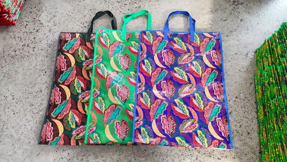 Custom PP Gewebter Einkaufstaschen mit umweltfreundlicher Tinte 10 kg Kapazität